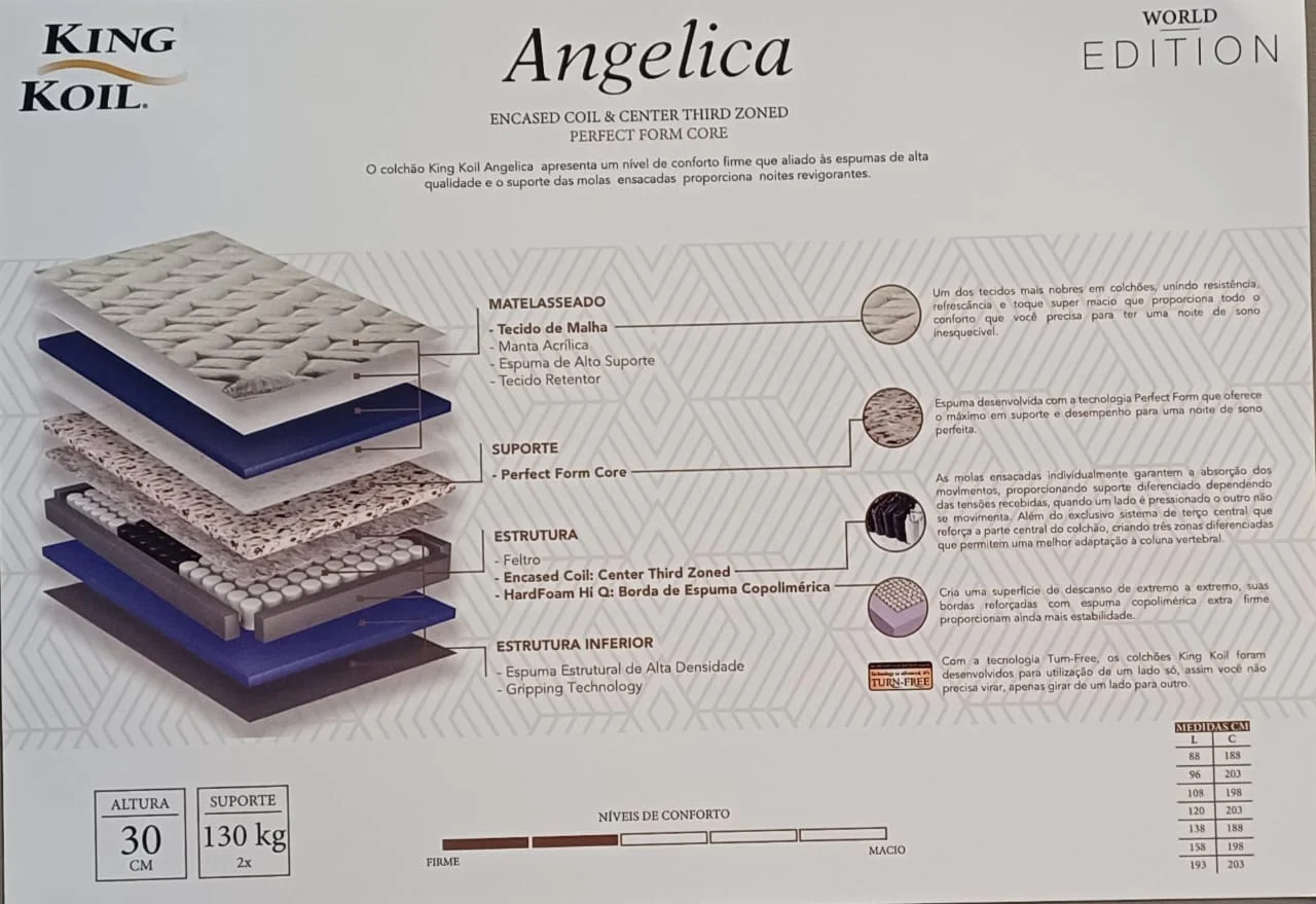 comprar colchão King Koil Angelica World Edition