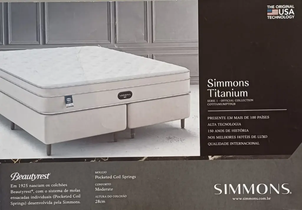 Colchão Simmons Titanium (Série 1 – Official Collection)