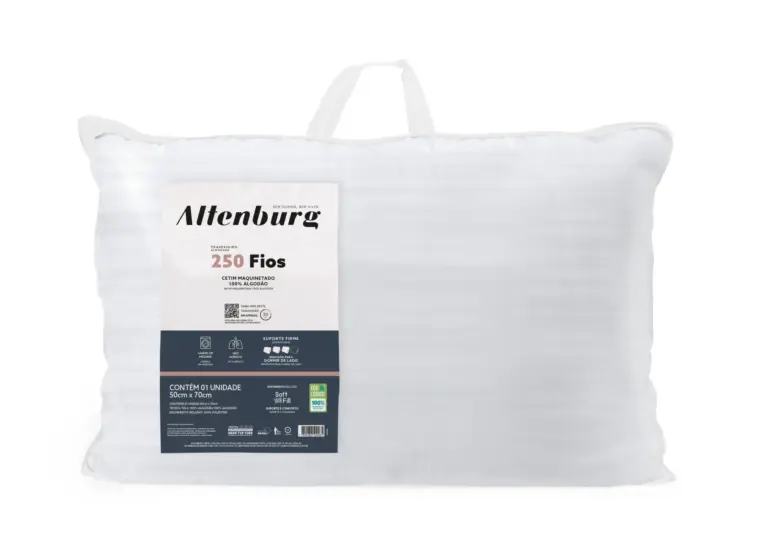 Travesseiro Altenburg 250 Fios Cetim Maquinado